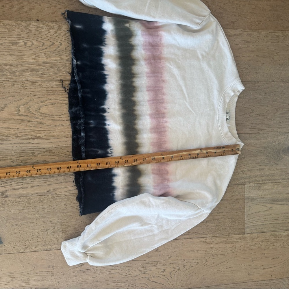 Z Supply Tempest Striped Tie Dyed Sweatshirt XS - Picture 2 of 4